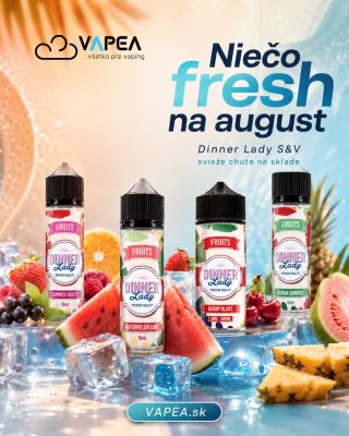 Hľadáš niečo fresh na august? ❄️🍉 Ak si chceš užiť ešte posledné chvíle leta so sviežimi príchuťami, Dinner Lady S&V je...