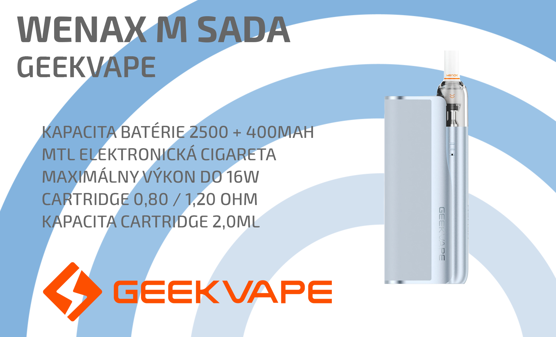 GeekVape Wenax M sada 2500+400mAh