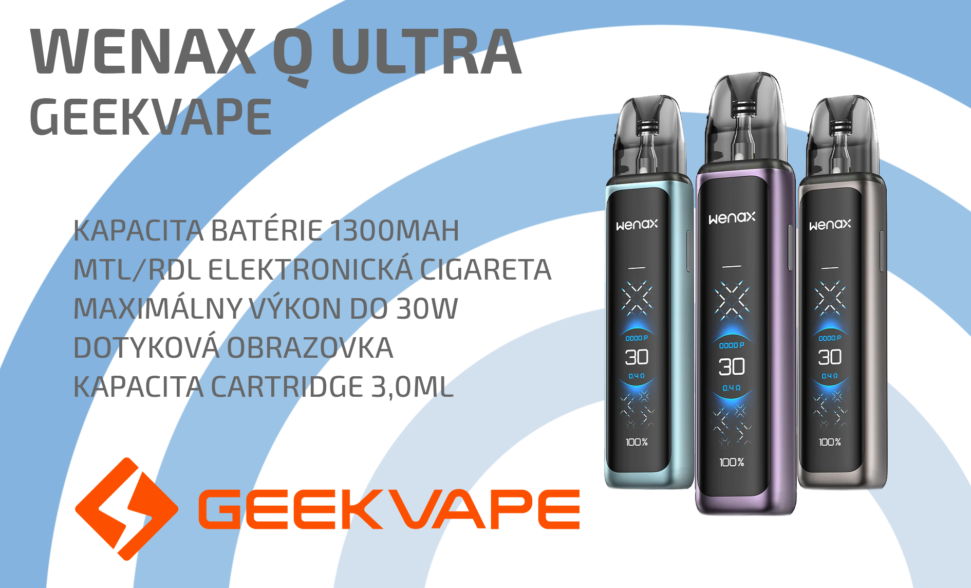 GeekVape Wenax Q Ultra 1300mAh