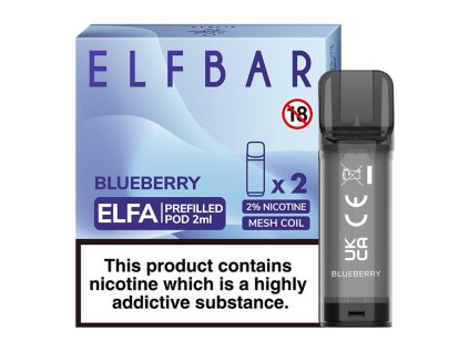 elf bar elfa pod blueberry 20mg