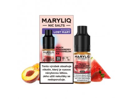 MaryLiq Nic Salts Peach Strawberry Watermelon Ice