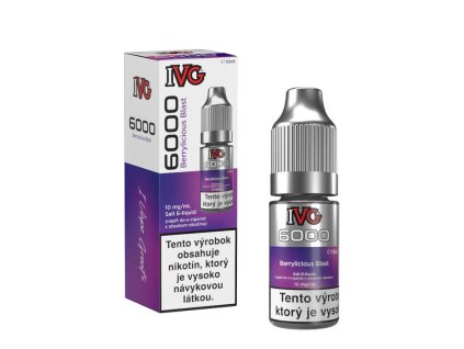 ivg 6000 berrylicious blast salt e liquid 10 mg