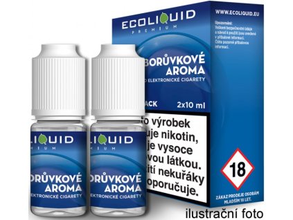 liquid ecoliquid premium 2pack blueberry 2x10ml 0mg boruvka