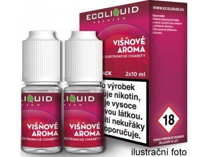 liquid ecoliquid premium 2pack cherry 2x10ml 12mg visen