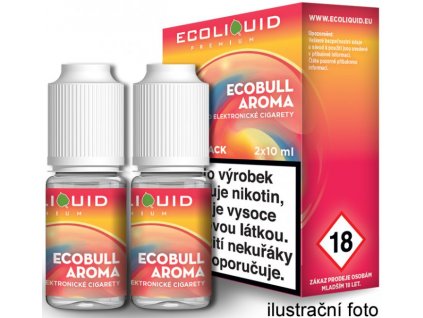 liquid ecoliquid premium 2pack ecobull 2x10ml 18mg energeticky napoj