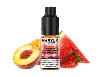Maryliq - Salt e-liquid - Peach Strawberry Watermelon ICE - 10ml - 20mg