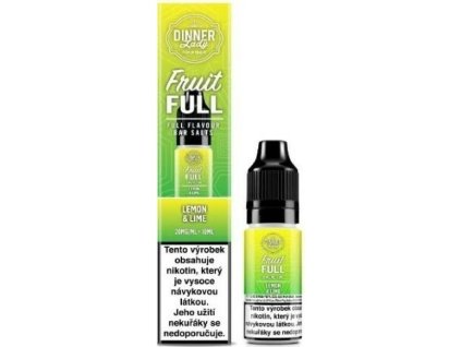 dinner lady fruit full salt lemon lime 10ml 20mg 414723