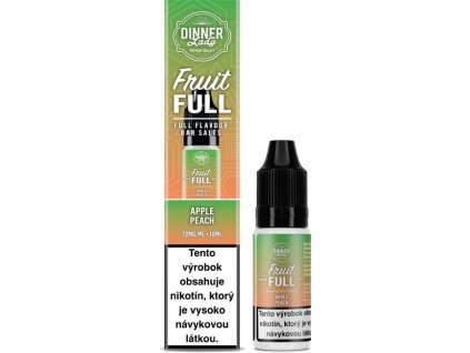 dinner lady fruit full salt apple peach 10ml 20mg 414724