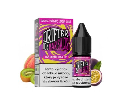 Drifter Bar Salt Kiwi Passion Guava Ice 10ml (Sila nikotínu 20 mg)
