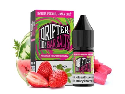 Drifter Bar Salt Watermelon Strawberry Bubblegum 10ml (Sila nikotínu 20 mg)