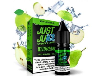 Just Juice SALT Apple & Pear On Ice 10 ml  (Sila nikotínu 11 mg)