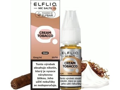 ELFLIQ Cream Tobacco 10 ml 10 mg (Sila nikotínu 10 mg)