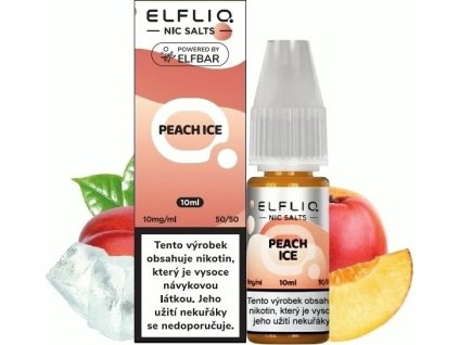 ELFLIQ Peach Ice 10 ml 10 mg (Sila nikotínu 10 mg)