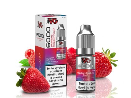IVG Salt E-liquid 6000 Strawberry Raspberry Crush 10ml - 20mg