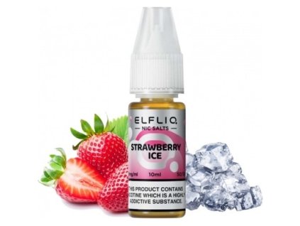ELFLIQ Strawberry ICE 10 ml 10 mg (Sila nikotínu 10 mg)