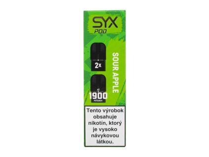 syx bar pody sour apple 20 mg 2ks bal 407647