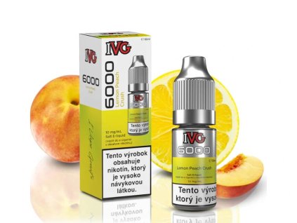 IVG Salt E-liquid 6000 Lemon Peach Crush 10ml - 10mg