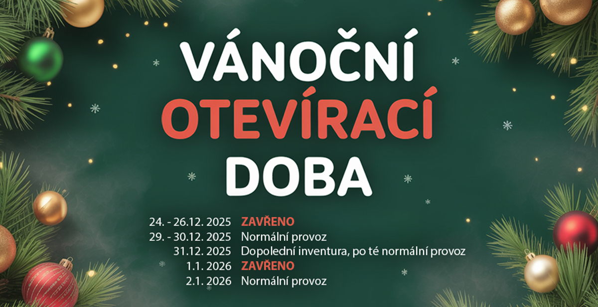 Otevírací doba přes svátky