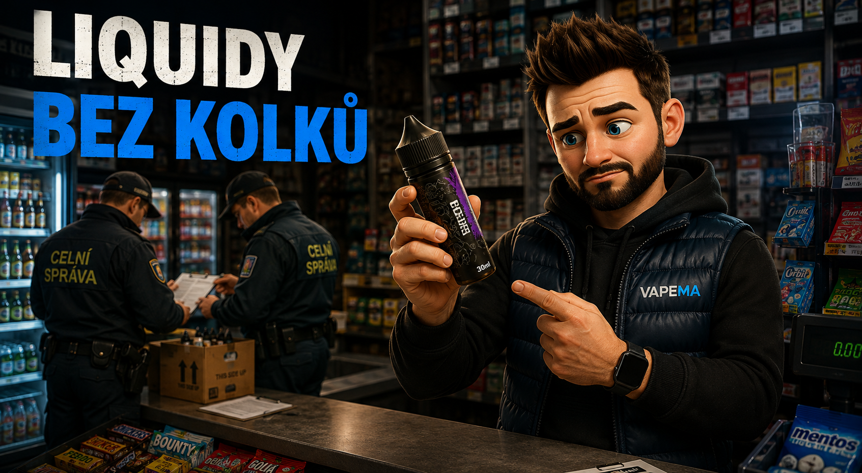 Liquid không có tem thuế – kiểm tra của Hải quan