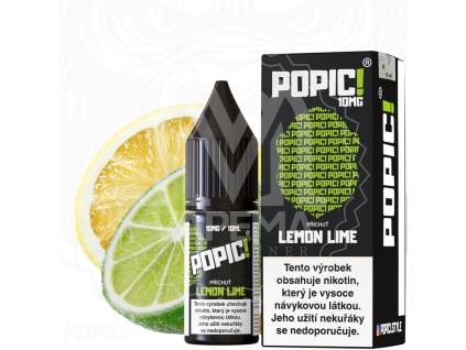 2961 e liquid popic salt lemon lime citrusova exploze citronu a limetky 10mg