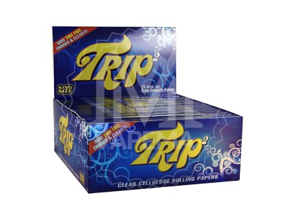 trip 2 transparent king size slim papers from cellulose clear papers 5 boxes 120x trip2 papers
