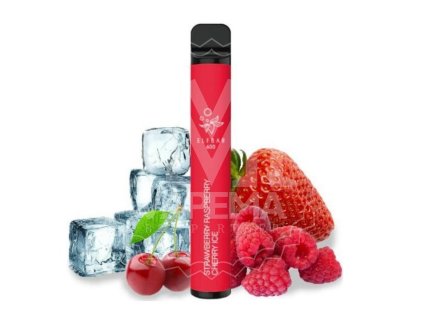 4018 elf bar 600 elektronicka cigareta strawberry raspberry cherry ice 20mg
