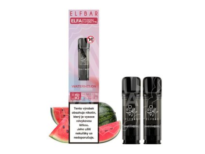elf bar elfa pods cartridge 2pack watermelon vodni meloun 20mg