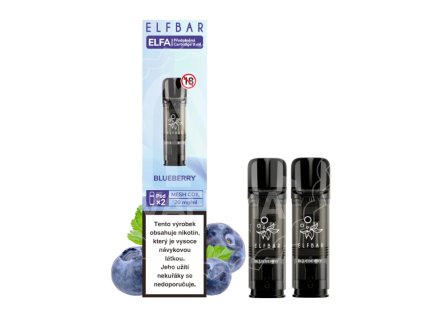 elf bar elfa pods cartridge 2pack blueberry boruvka 20mg