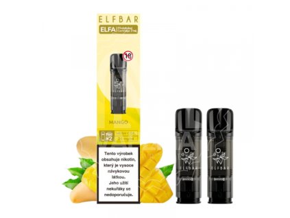 elf bar elfa pods cartridge 2pack mango 20 mg
