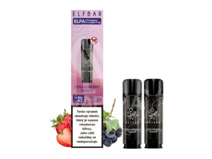 elf bar elfa pods cartridge 2pack strawberry grape jahoda hroznove vino 20 mg