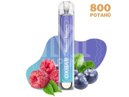 696 oxbar c800 blueberry raspberry elektronicka cigareta 800 potahu 16mg nikotinu