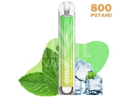 711 oxbar c800 menthol elektronicka cigareta 800 potahu 16mg nikotinu
