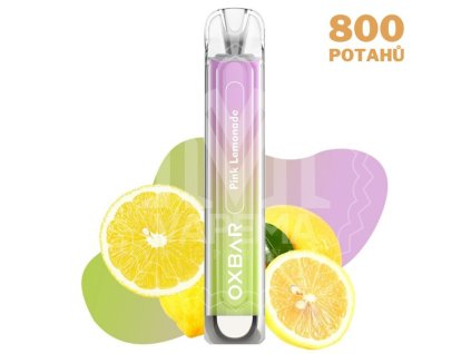 714 oxbar c800 pink lemonade elektronicka cigareta 800 potahu 16mg nikotinu