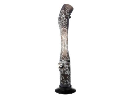 3412 bong akrylovy dragon cerny 41 cm