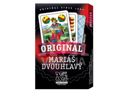 Karty Mariáš Dvouhlavý, káro, papírová krabička