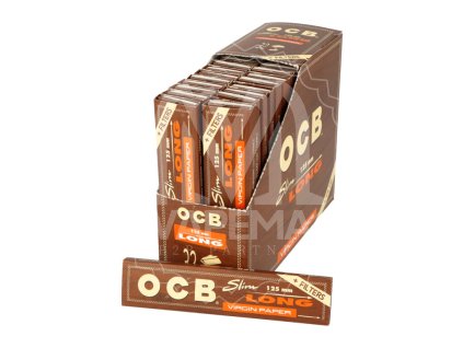 Cigaretové papírky - OCB - VIRGIN Slim Long + Tips