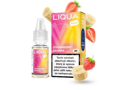 E-liquid - LIQUA SALT - Strawberry Banana 10ml / 10mg (Q)
