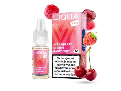 E-liquid - LIQUA SALT - Strawberry Cherry Raspberry 10ml / 10mg (Q)