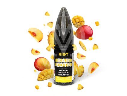 7022 e liquid riot bar edtn salt mango peach pineapple 10ml 20 mg r