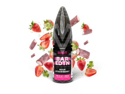 E-liquid - Riot BAR EDTN salt - Sour Strawberry 10ml / 20 mg (Q)