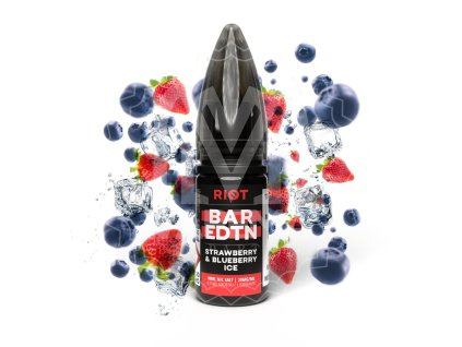 E-liquid - Riot BAR EDTN salt - Strawberry Blueberry Ice 10ml / 20 mg (Q)