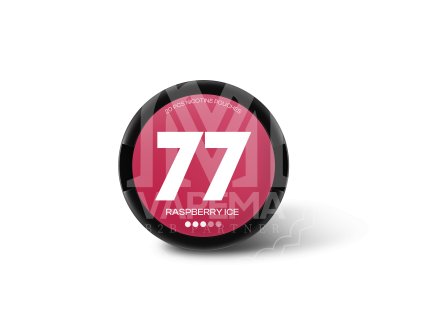 77 raspberry ice 10,4mg front transparent shadow