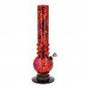 3406 bong akrylovy graffiti cerveny 26 cm