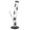 Bong - Skleněný - Black Leaves 30cm