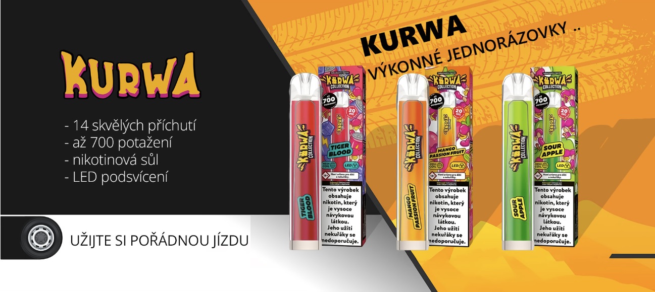 KURWA jednorázové ecigarety