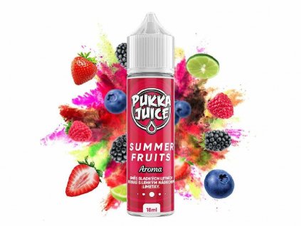 Příchuť Pukka Juice S&V Summer Fruits (Bobulovitá směs s limetkou) 18ml