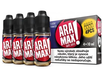 7844 1 e liquid aramax classic tobacco 4x10ml 3mg nikotinu ml
