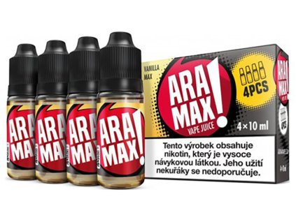 7883 1 e liquid aramax vanilla max 4x10ml 3mg nikotinu ml