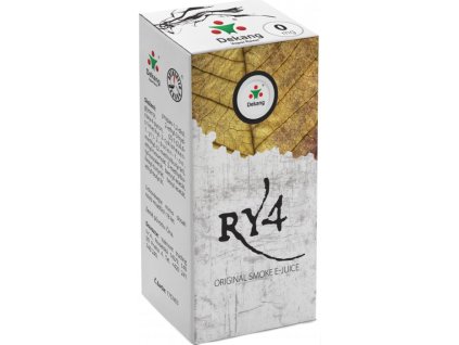 e-liquid Dekang RY4 (Směs karamelu, vanilky a tabáku), 10ml (Obsah nikotinu 18 mg)