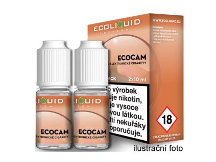 E-liquid Ecoliquid 2Pack Ecocam 2x10ml (Obsah nikotinu 0 mg)